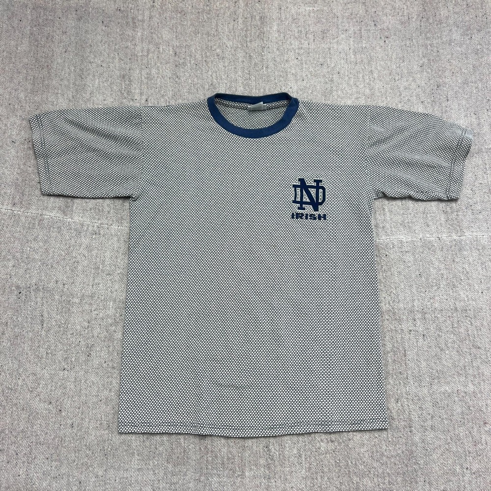 Vintage Notre Dame Fightin Irish Shirt Mens Large White 1990s NCAA